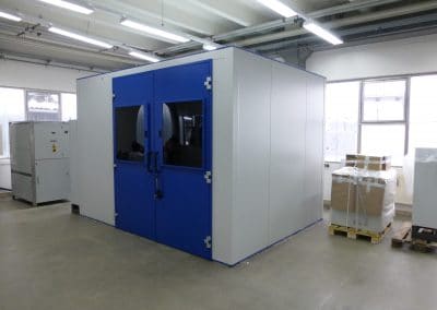 , Laser protection cabins